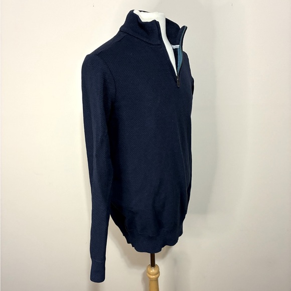 Robert Graham Men’s 1/4 Zip Cotton Blend Long Sleeve Sweaters - Bundle of Two - Picture 9 of 11